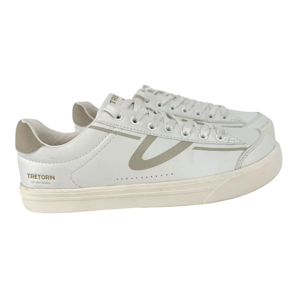 Tretorn Women's Serve‎ Sneakers Size 8M White Faux Leather Casual Shoes